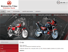 Tablet Screenshot of motoservisfiser.net